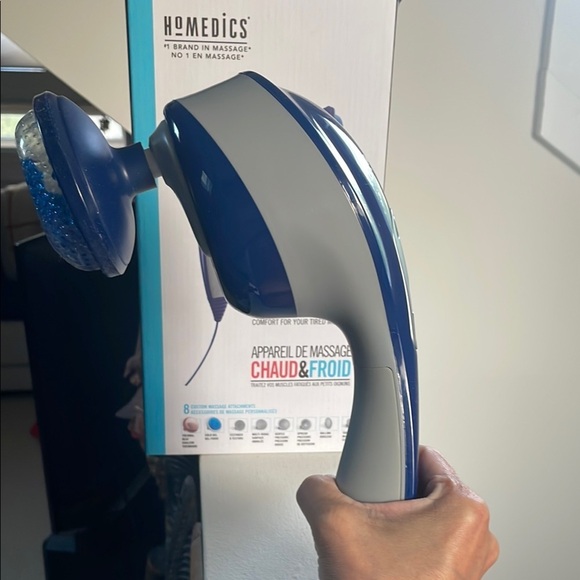 Homedics Blue and Gray Hot & Cold Massager - Picture 5 of 12
